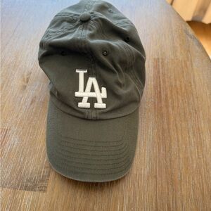 Los Angeles Baseball Cap - Olive with White Logo